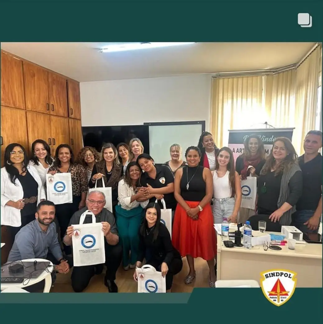 Primeira aula do curso A Arte do Bem Dizer para o SINDPOL/MG, em junho de 2024